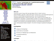 Tablet Screenshot of bgu-geoservice.de